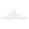 Ekena Millwork Richland Architectural Grade PVC Gable Bracket, 72"W x 24"H x 2"D x 6"F, 8/12 Pitch GBP072X24X0206RIC00 - alternate 4